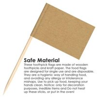 [Sỉ] Bộ 200 cờ tăm giấy kraft trang trí bánh sinh nhật, gato, cupcake, sự kiện, buffet, hoa quả, tiệc, decor chụp ảnh