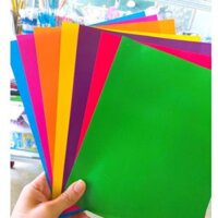 SỈ _ BÓ 700 Tờ (100 Xấp) Giấy Thủ Công / Giấy Mỹ Thuật / Giấy Màu Thủ Công Cắt Dán Không Keo 7 Màu Có Kẻ Caro Ô Ly