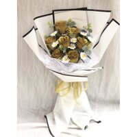 Sỉ Bó hoa Sáp Kim tuyến 7 bông