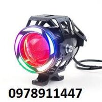 Sỉ Bóng led trợ sáng U7 viền lốc xoáy có khung viền sắt