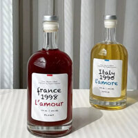 Sỉ chai thủy tinh tròn đựng vodka các mẫu 500ml đựng đồ uống thực phẩm chailo170