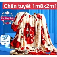 Sỉ chăn tuyết nhung loại mỏng dùng cho 4 mùa, chăn lông tuyết nhung kích thước 1m8x2m1
