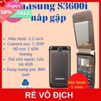 Sỉ chỉ 1 chiếc Điện thoại samsung s3600i nắp gập máy zin vỏ mới 99%