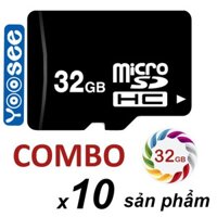 [Sỉ Combo] 10 thẻ Micro SD 32Gb dùng cho yoosee camera