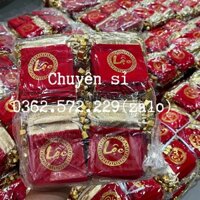 Sỉ Combo 100 Túi Gấm Đỏ Phong Thủy Chữ phúc- Lôc kích thước 7x9 cm - chữ lộc