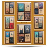 [SỈ] Combo 50 quyển sổ tay giấy kraft, bìa cứng Handmade (Nhiều mẫu) - Sổ tay PONYO Shop