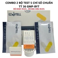 Sỉ Hộp Test 5 chỉ sổ Ezitell Bệnh Viện Phòng Khám Nhập Đức MOP MDMA MET KET THC CODEIN