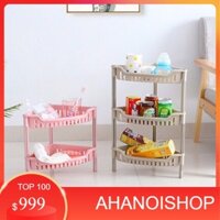 [Sỉ] Kệ góc tam giác dán treo tường nhà tắm gia vị để đồ đa năng bằng nhựa đa năng đẹp giá rẻ 3402-3403 (NH)