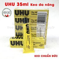 Sỉ keo dán giấy vải, keo dán đa năng siêu dính UHU 35ml chuẩn Đức trong suốt Keo diy dán mô hình