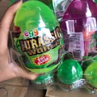 sỉ khay 12 quả trứng cây dừa ( bên trong có bộ đồ chơi khủng long và kẹo)