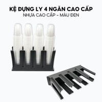 [Sỉ] Khay Úp Ly, Khay Úp Cốc Chéo 2, 4 Ngăn Nhựa Cao Cấp, Khay Úp Ly Chuyên Dùng Cho Pha Chế