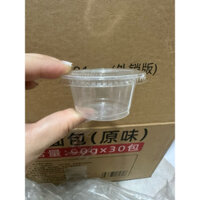 Sỉ- kiện 2000 cái (20 cây) hủ sốt 20z  kèm NẮP RỜI ,chén tương , chén chấm