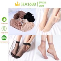 [Sỉ lẻ] Combo 100 đôi tất, vớ da chân, tất giấy,mỏng siêu dai siêu mềm mại chống nắng,thời trang, nhiều màu Ha1688