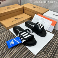 [Sỉ-Lẻ] Dép nam quai ngang ADIDAS khâu cạnh đen trắng chống trơn trượt đủ size 37-43 [ xuongdepbonmua]