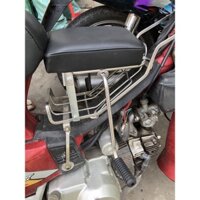 [SỈ= LẺ] 💖 Ghế ngồi xe máy 💖 Xe Số, Yên Nệm, Không Tựa,Có Gác Chân,An Toàn Cho Bé , GHẾ ĐÔN SỐ INOX CAO CẤP