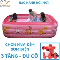 sỉ, lẻ Phao bơi Bể bơi cho bé ❤️Đủ Cỡ❤️ hồ bơi thành cao 3 tầng bơm hơi