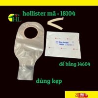 (Sỉ - Lẻ) Túi hậu môn nhân tạo 2 mảnh, túi chứa phân 2 mảnh 70mm Hollister 18104 (USA-Mỹ) có khóa kẹp (H/10cái)