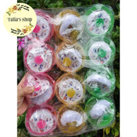 Sỉ Lố 12 hộp đựng phấn CaCara kèm bông chậm phấn