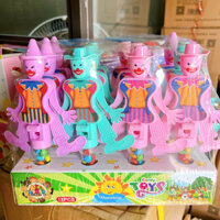 sỉ lốc 12 lọ kẹo kèm đồ chơi chú hề nhảy vui nhộn