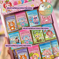 Sỉ Lốc 48 quyển sổ sticker baby three mini, sổ nhãn dán chủ đề bé ba baby three siêu hot