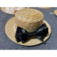 (SỈ) Mũ cói đi biển thời trang Nữ gắn nơ sang chảnh