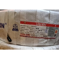 sỉ nguyên cuộn dây điện 3x1,5(mm2) tròn mềm cadisun.