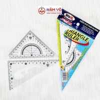 SỈ _ [No.06] HỘP 50 Bộ (2 Cây/ Bộ) Thước Eke Nhựa Dẻo LOẠI LỚN Nhựa Dẻo Win Q / WinQ Qui Lực No06 / No6, Không Bị mờ số