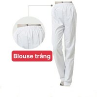 [Sỉ] Quần blu THÔ NAM NỮ/ cho y tá, bác sĩ trắng tinh nam to hơn nữ 1 size