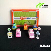 Sỉ sét đồ chơi, xe ô tô quán tính bánh đà BJ633 cho trẻ em (bộ 5 xe)