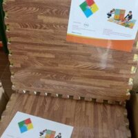 Sỉ thảm xốp ghép màu vân gỗ [bộ 6miếng kt 60x60]
