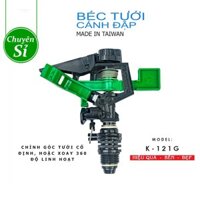 [Sỉ thùng 100 cái] Béc tưới cánh đập chỉnh góc TAIWAN - Béc phun cánh đập Đài Loan, phi 21