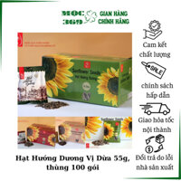 [SỈ THÙNG 100 gói] Hướng dương mỹ vị (Vị dừa, Nguyên Vị, Óc chó)100 gói 55g, Hàng loại 1, date mới
