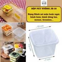 [SỈ] Thùng 1000 hộp đựng bánh ngọt, bánh mochi, tiramisu, bánh kem hình vuông JB10, hình oval JB11, Vuông lớn