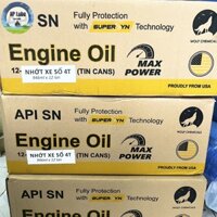 Sỉ Thùng 12 Lon Nhớt Super SYN USA 10w40 cho Xe Ga/Xe Số 946ml Chính Hãng, Nguyên liệu nhập khẩu từ Mỹ