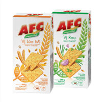 [Sỉ Thùng 16 hộp] Bánh cracker dinh dưỡng AFC 172g vị lúa mì/rau/chân gà xả tắc Kinh Đô