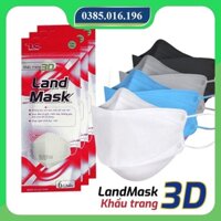 Sỉ thùng 300 chiếc khẩu trang 3D Land Mask Vip túi đỏ