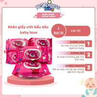 Sỉ thùng 32 Gói 120 tờ Khăn Giấy Ướt Baby Trẻ em Giấy ướt Gấu Dâu Thiên Phúc CHÍNH HÃNG