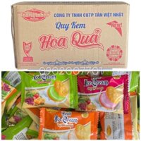 Sỉ Thùng 3.8Kg Bánh Quy Kem Hoa Quả Tân Việt Nhật