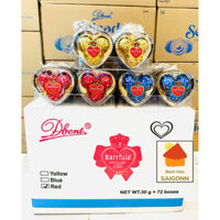 (Sỉ Thùng) Kẹo Socola Barrfula Hộp Nhựa HÌnh Trái Tim 30GR - Barrfula Chocolate