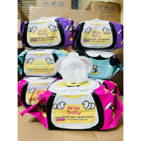 [Sỉ thùng Lớn]Thùng 30 Hộp khăn ướt AMYBABY Chống hâm-Kháng khuẩn-An toàn cho bé