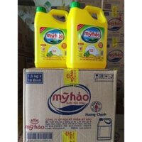 SỈ THÙNG _ THÙNG 10 CAN Nước rửa chén Mỹ Hảo đậm đặc hương chanh can 1.5kg