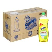 SỈ THÙNG_ Thùng 24 Chai 400g (15 Chai 750g) Nước rửa chén Sunlight Chanh 100