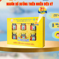 SỈ THÙNG _ THÙNG 6 LỐC [Hộp quà tặng 6 lọ] Nước Yến sào Khánh Hòa Sanest - Lọ 70ml có đường/ KHÔNG ĐƯỜNG