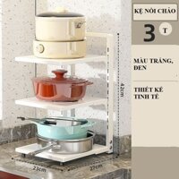 (Sỉ Toàn Quốc) Kệ Giá Để Xoong Nồi Chảo 2-3-4-5 Tầng Có Thể Điều Chỉnh, Dùng Để Trên Kệ Bếp, Gầm Bếp, Góc Bếp