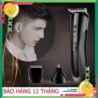 [SỈ] Tông Đơ Cắt Tóc Kiêm Cạo Râu Tỉa Lông Mũi 3 in 1, Máy Cạo Râu Sạc Điện Đa Năng Chính Hãng Kemei 1407