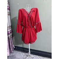 si tuyển Jum (áo liền quần) dáng ngắn phong cách cá tính boho /bohemain/ viền thổ Cẩm