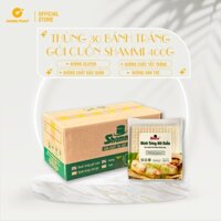 [Sỉ và lẻ] Thùng 30 gói bánh tráng gỏi cuốn vuông Shammi 400g, bánh tráng cuốn nhúng nước size 22cm