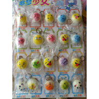sỉ vỉ 20 chiếc móc khoá squyshi bánh bao thơm