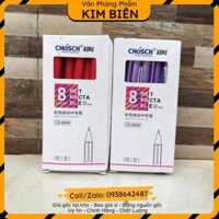 sỉ vpp,sẵn hàng Bút Nước Dạng Bấm Chosch CS8698 Mực Xanh, Đỏ, Tím,đen - VPP Kim Biên - xanh