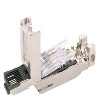 Siemens RJ45 4 chân, đầu nối cáp mạng RJ45, 6GK1901-1BB10-2AB0, 6GK1901-1BB10-2AA0, 6GK1901-1BB10-2AE0 góc 180°